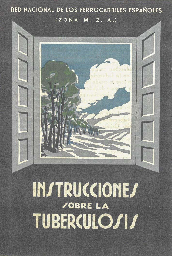 Cubierta de un folleto informativo para el personal de RENFE. AHF Signatura W_0112_007_001.